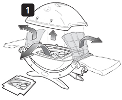 Assembly starting point as depicted in the user manual